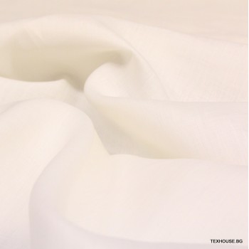 Лен Max Mara с коприна бял
